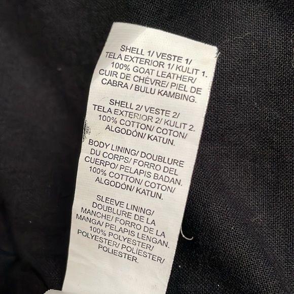 Lucky Brand Leather and Cotton Moto Jacket - Picture 12 of 14